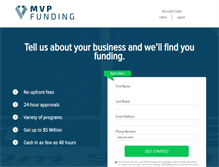 Tablet Screenshot of mvpfunding.com